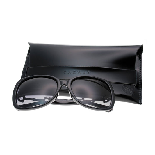 P9557 - Vintage Fashion Oversized Women Polarized Sunglasses Metal Pedal